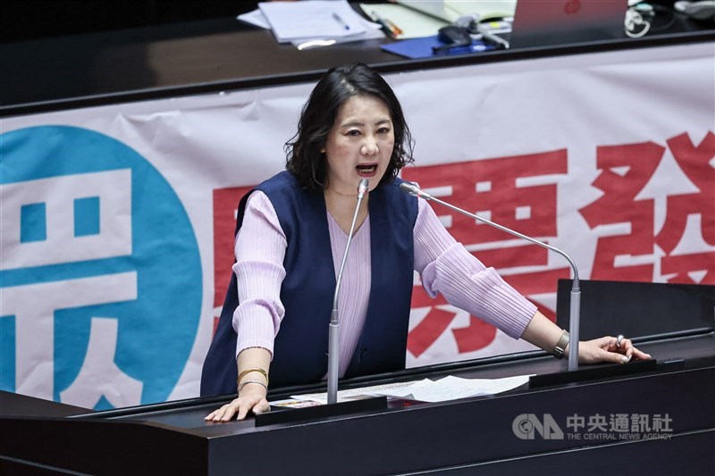 圖為民進黨立法院黨團幹事長吳思瑤。（中央社檔案照片）