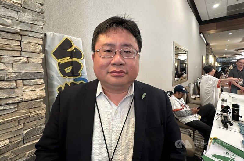 印太戰略智庫執行長矢板明夫受邀在舊金山灣區演講,從關稅議題切入國際政局。中央社記者張欣瑜舊金山攝 114年7月13日