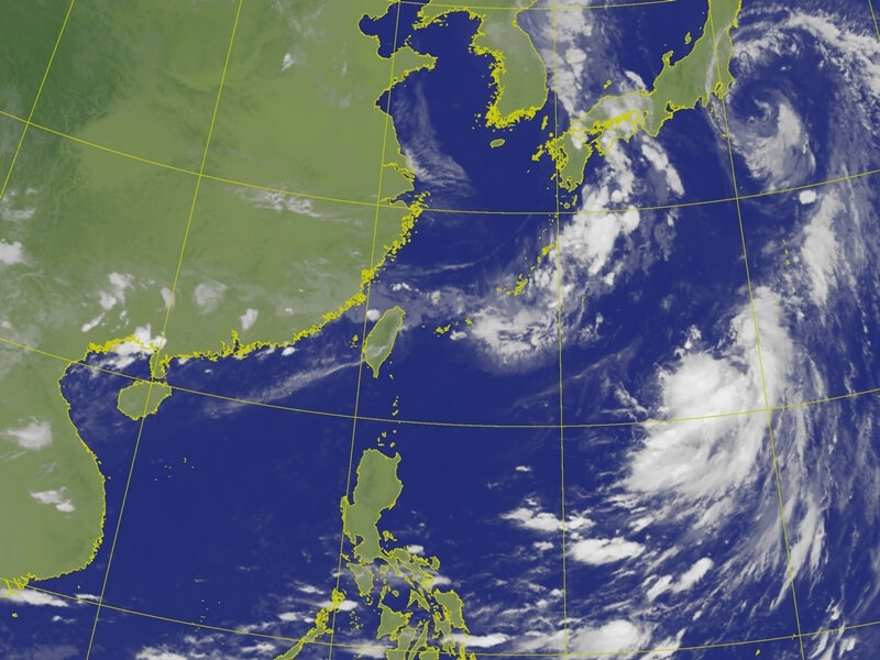 14日上午9時衛星雲圖。(圖取自氣象署網頁www.cwa.gov.tw)