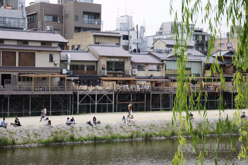 日本京都鴨川。(中央社檔案照片)