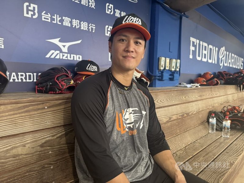 中華職棒統一獅隊蘇智傑（圖）先前因為右腳大拇趾骨裂缺陣，16日終於重新回歸一軍出賽，先發打第3棒、守左外野。中央社記者楊啟芳攝  114年7月16日