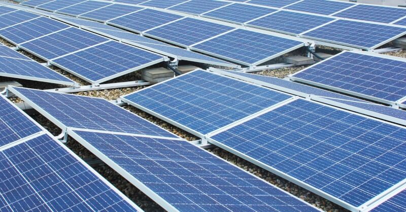 太陽光電板示意圖。(圖取自Pixabay圖庫)
