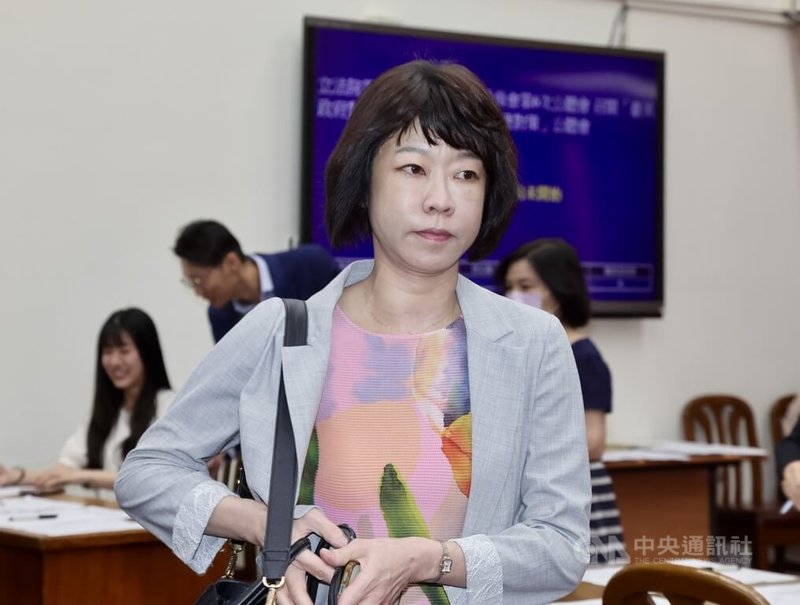 立法院財政委員會17日舉行「台美政府對等關稅協商我國政府因應對策」公聽會,行政院經貿談判辦公室副總談判代表顏慧欣(前)出席公聽會。中央社記者張皓安攝 114年7月17日