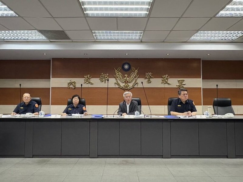罷免投開票日倒數,警政署17日特別邀集430名重要警察幹部召開專案視訊會議,宣示嚴正執法及制裁暴力之決心。(警政署提供)中央社記者黃麗芸傳真 114年7月17日