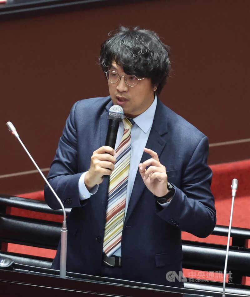 民進黨立委沈伯洋。(中央社檔案照片)