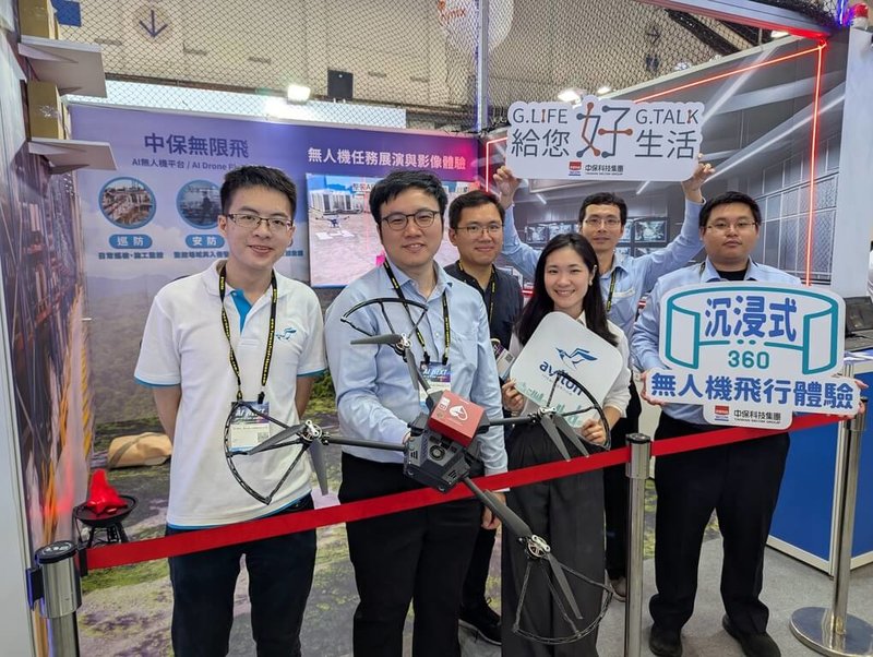 奧榮科技與中興保全合作,於2025台北國際電腦展(COMPUTEX)展出自動化無人機室內及室外巡邏服務解決方案。(奧榮科技提供)中央社記者蘇筱雯傳真 114年7月18日
