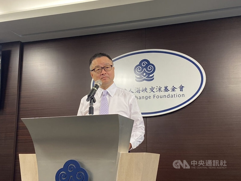 海基會秘書長羅文嘉（圖）18日下午在例行記者會中表示，兩岸所有協商、對話與交流，都是要確保和爭取台灣更大利益，這就是海基會的工作。中央社記者呂佳蓉攝  114年7月18日