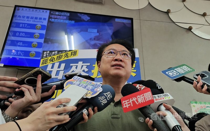 對於國民黨反罷喊出「再愛我一次」口號，民進黨秘書長林右昌（圖）20日表示，恐怖愛人不值得再愛一次。中央社記者王鴻國攝　114年7月20日