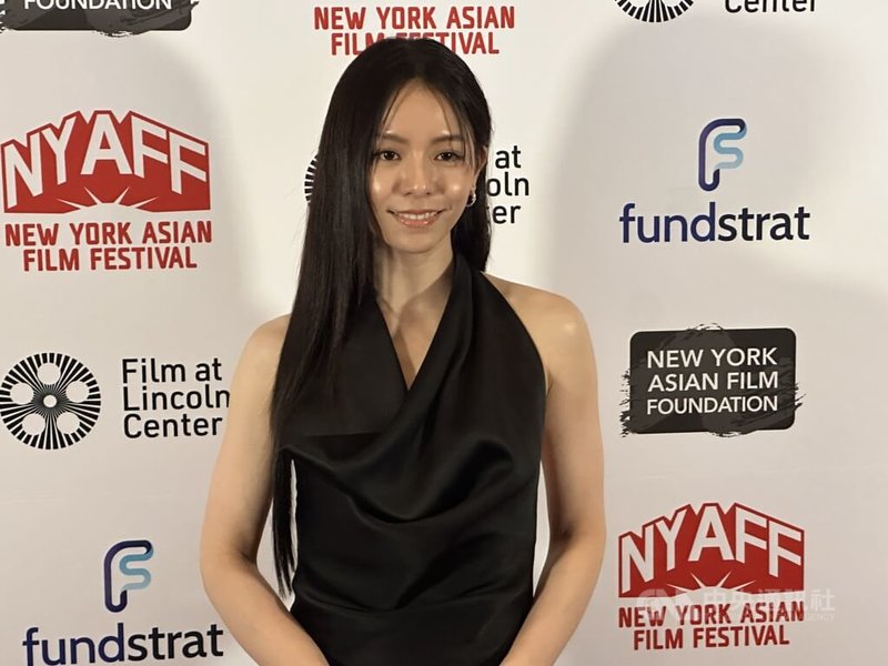 電影「無人知曉的家」女主角宋芸樺出席紐約亞洲影展放映前酒會。中央社記者廖漢原紐約攝 114年7月21日
