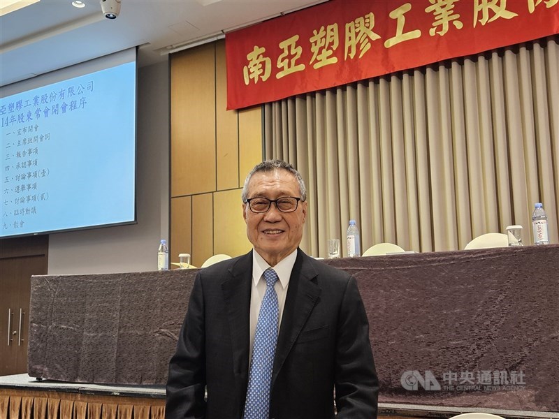 圖為南亞董事長吳嘉昭。 (中央社檔案照片)