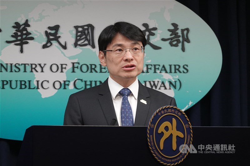圖為外交部發言人蕭光偉。(中央社檔案照片)