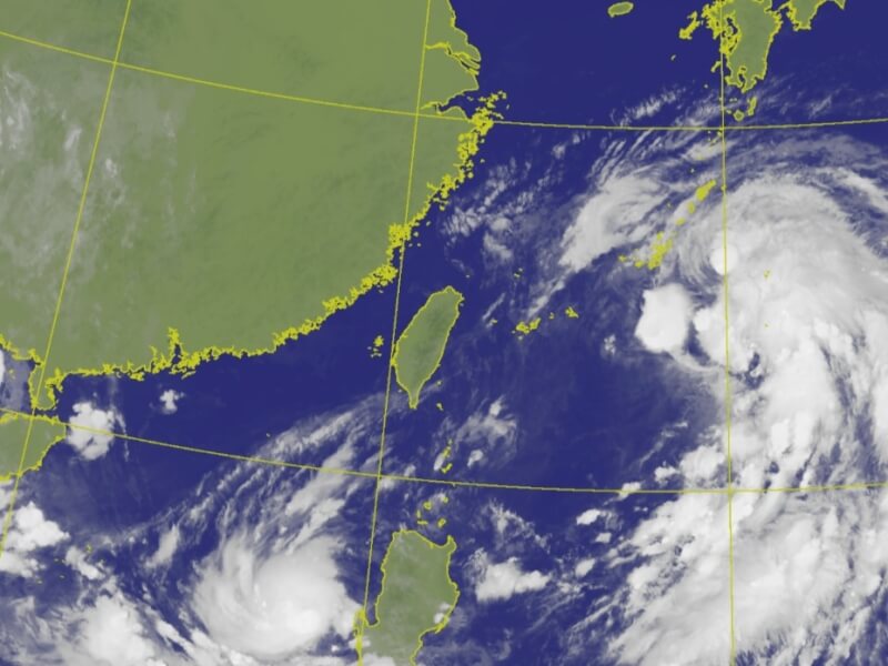 24日上午8時20分衛星雲圖。（圖取自氣象署網頁cwa.gov.tw）