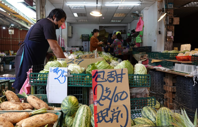 圖為台北市傳統市場。（中央社檔案照片）