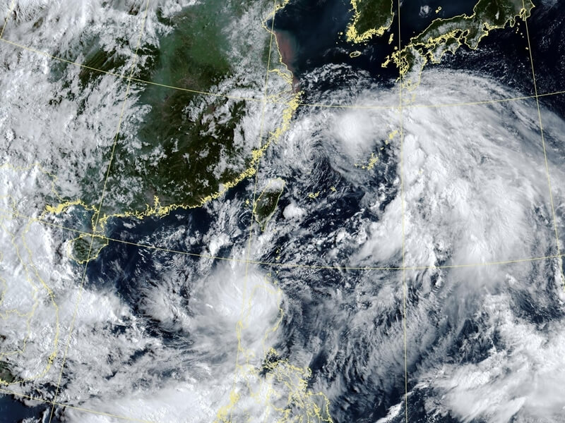 25日上午7時50分衛星雲圖。(圖取自氣象署網頁www.cwa.gov.tw)