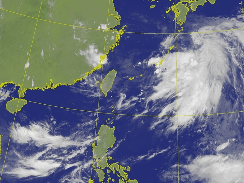 26日下午12時50分衛星雲圖。（圖取自氣象署網頁www.cwa.gov.tw）