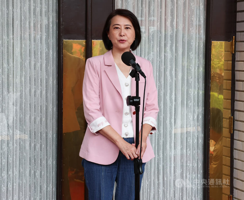 國民黨主席將改選,國民黨立法院黨團書記長王鴻薇(圖)29日表示,盼黨主席朱立倫與台中市長盧秀燕能好好協商,不要影響到823藍委罷免案的選情。中央社記者謝佳璋攝 114年7月29日