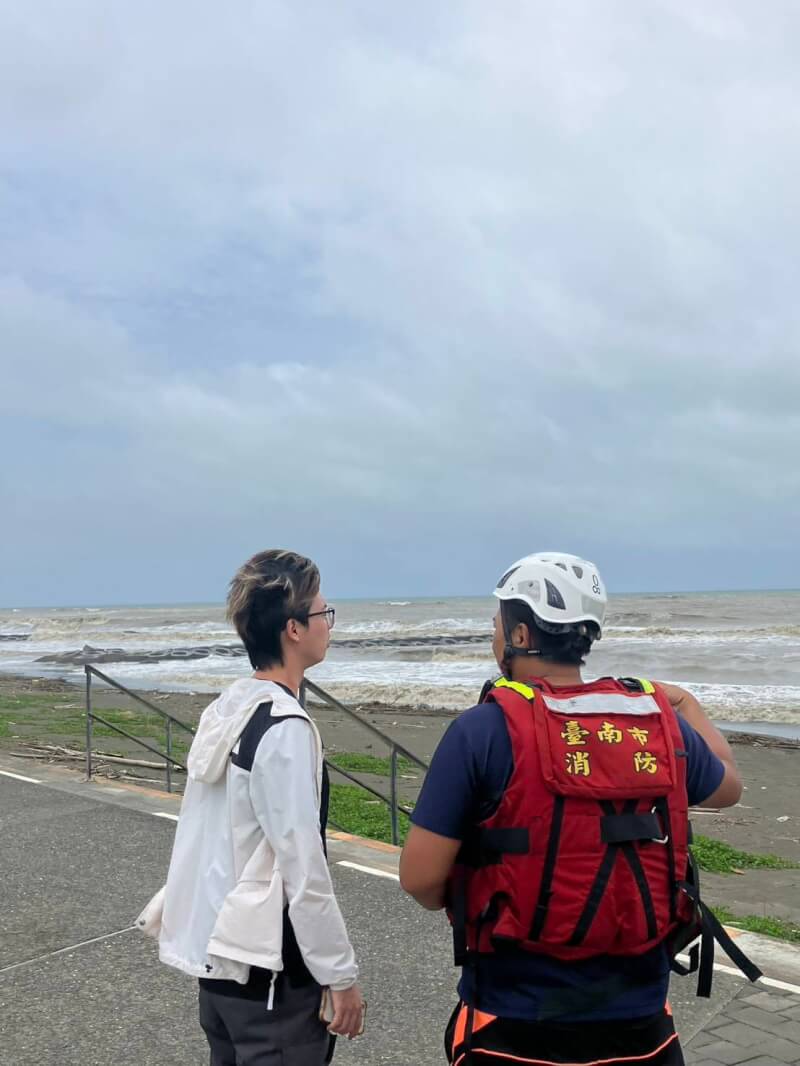 俄羅斯遠東外海發生規模8.7地震,引發海嘯,中央氣象署30日中午發布海嘯警報,台南市政府在沿海劃設警戒區域,限制或禁止民眾進入。(台南市消防局提供)中央社記者張榮祥台南傳真 114年7月30日