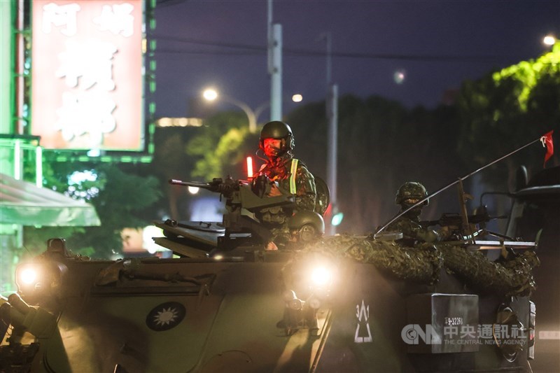 國軍戰甲車。（中央社檔案照片）