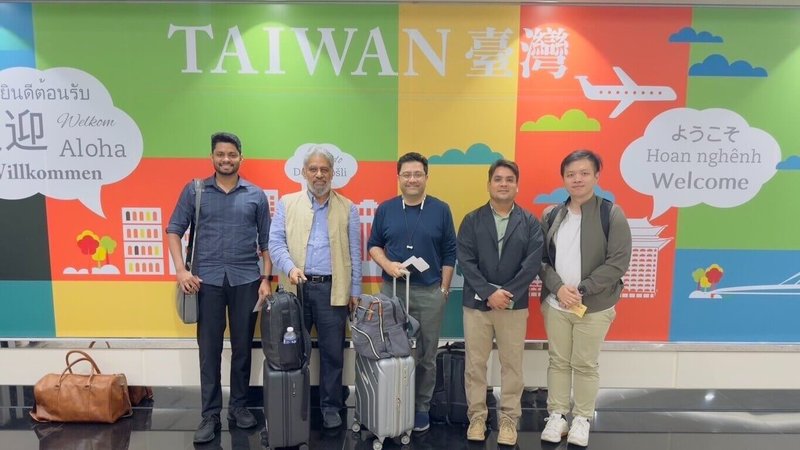 「台美印三方對話訪問團」29日抵台,在台期間將晉見蕭副總統。(外交部提供)中央社記者楊堯茹傳真 114年7月30日