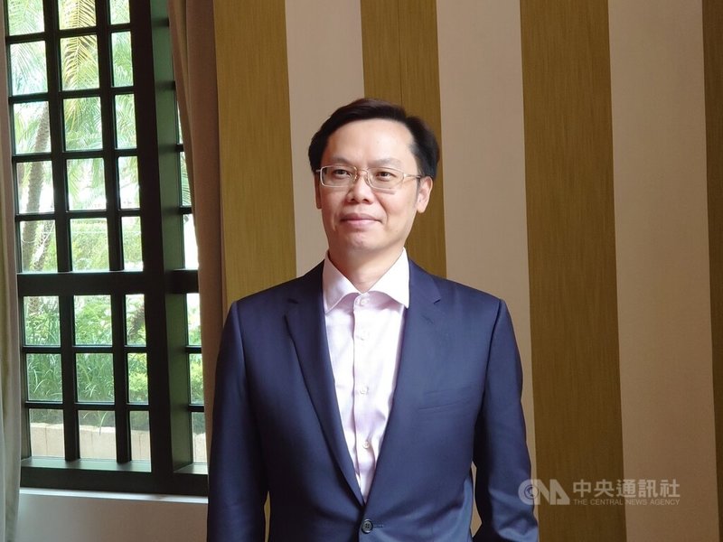 揚智31日舉行媒體交流會，董事長凃俊光表示，揚智當前營運要務是止損，目標是今年單月轉盈。中央社記者張建中攝  114年7月31日
