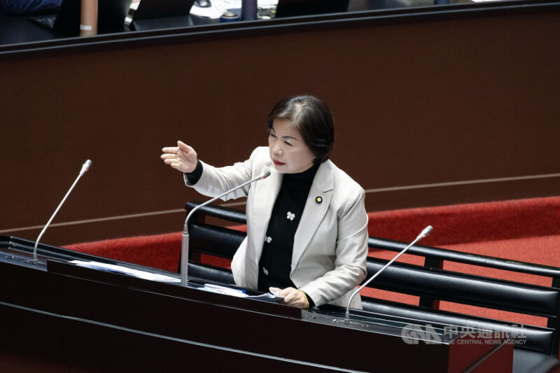 台中市第3選舉區立委楊瓊瓔。（中央社檔案照片）
