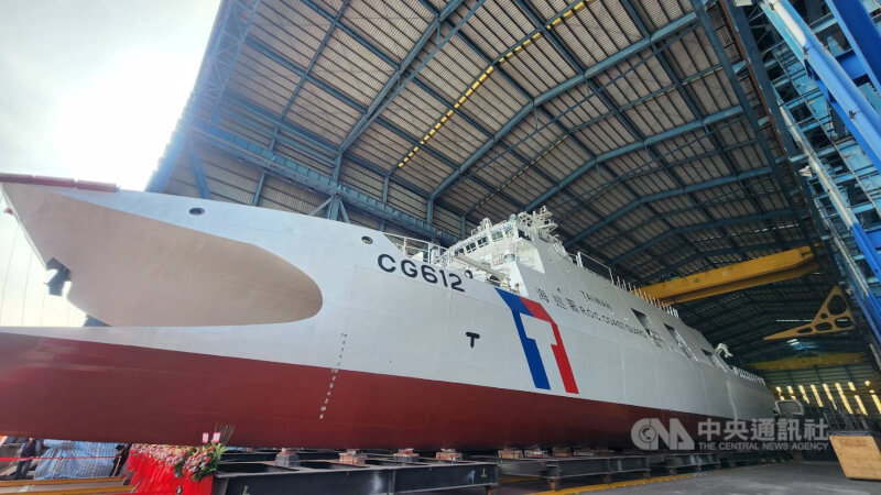 中信造船廠建造的600噸安平級「蘇澳艦」巡防艦。（中央社檔案照片）