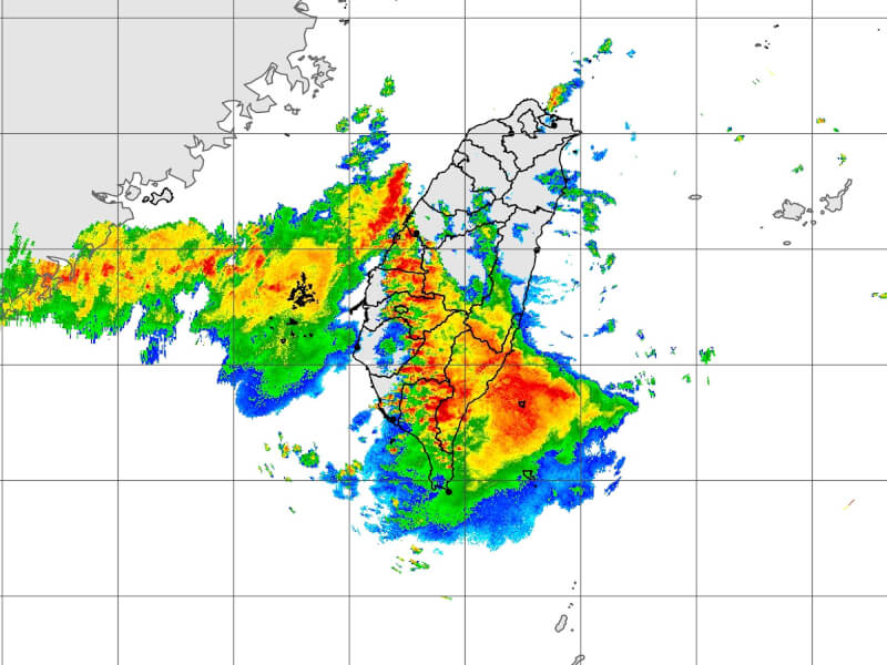 3日上午7時雷達回波圖。（圖取自氣象署網頁cwa.gov.tw）