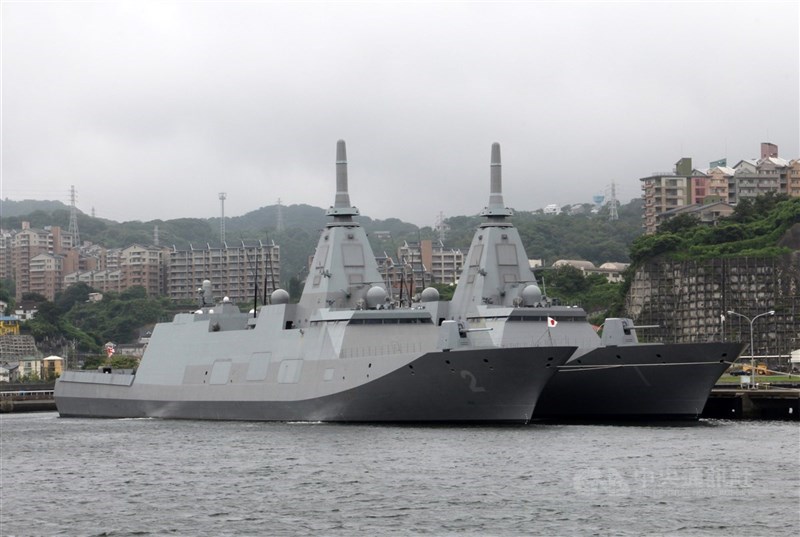 日本「最上級」巡防艦 (中央社檔案照片)