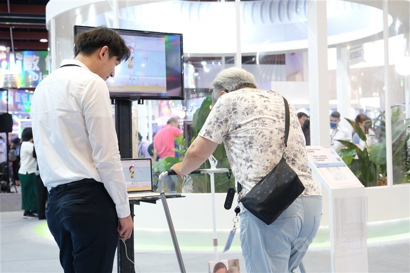 圖為2024年高齡健康產業博覽會。(中央社檔案照片)