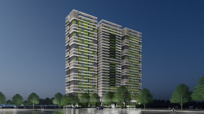 高雄市苓雅清潔隊公辦都更案位於三多二路和和平一路口，為苓雅清潔隊舊址，因屋齡已逾60年，捷運局以公辦都更方式開發，日前公開評選出最優申請人為隆大營建事業公司。圖為都更完工模擬示意圖。（高雄市捷運局提供）中央社記者蔡孟妤傳真  114年8月7日