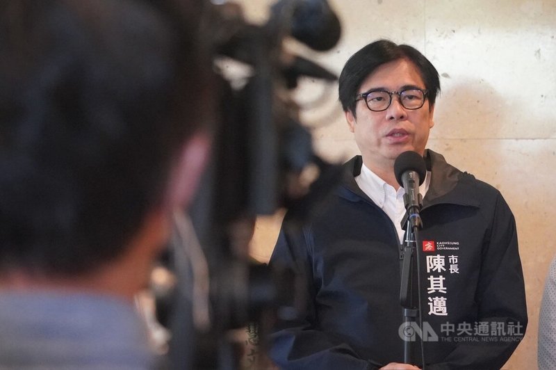 民進黨立委林岱樺涉詐助理費案未遭黨內停權，她表示會繼續參選下屆高雄市長。高雄市長陳其邁（圖）8日接受媒體聯訪表達尊重，並指出不管是黨內初選或大選都由選民決定，就是按政黨初選規定辦理。中央社記者董俊志攝　114年8月8日