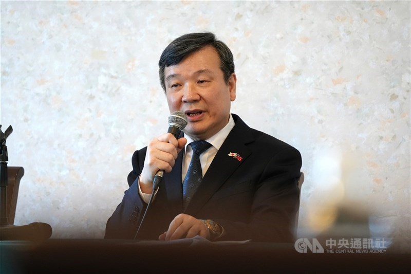 廣島原爆80週年紀念，李逸洋代表台灣首度出席。（中央社檔案照片）