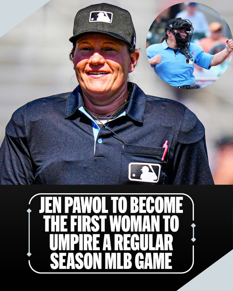 Jen Pawol將成為首位在MLB例行賽執法的女性裁判。（圖取自x.com/MLB）