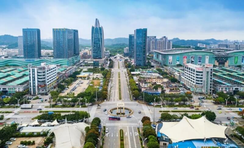 圖為華南城集團在深圳的地產開發項目深圳華南城。（圖取自華南城集團網頁1668hk.com/）
