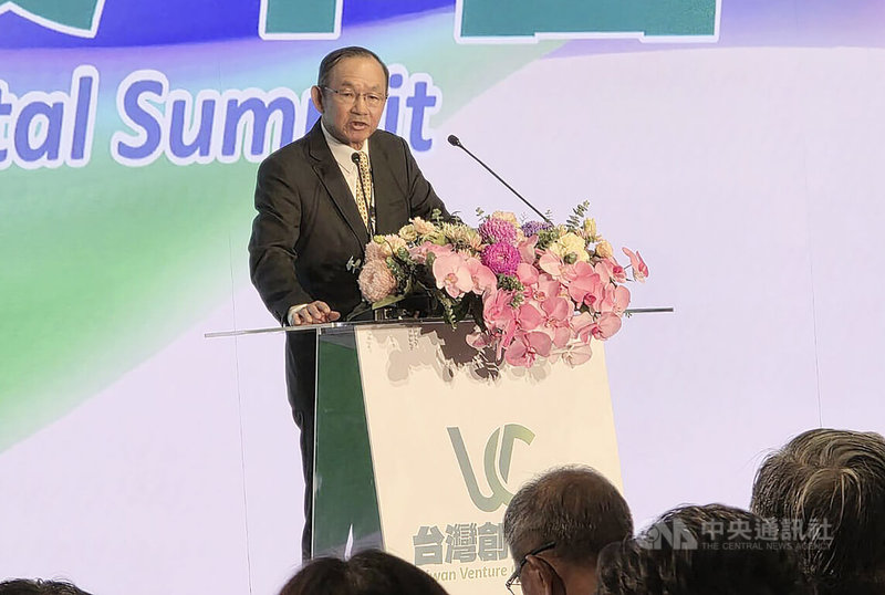 能率亞洲董事長謝發達12日出席台灣創投年會,擔任終身成就獎引言人,他表示,盼台灣產業能夠跟國際接軌,強化創投產業國際市場的開拓。中央社記者江明晏攝 114年8月12日