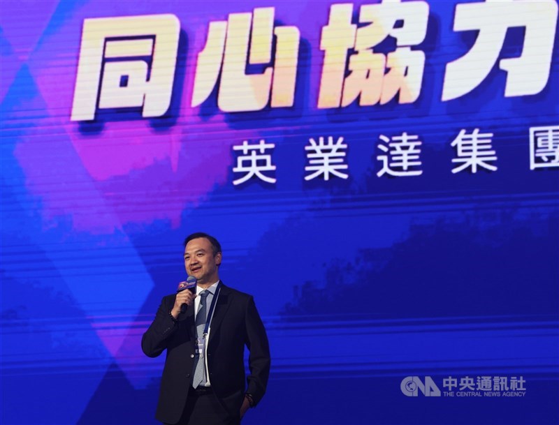 圖為英業達董事長葉力誠。(中央社檔案照片)
