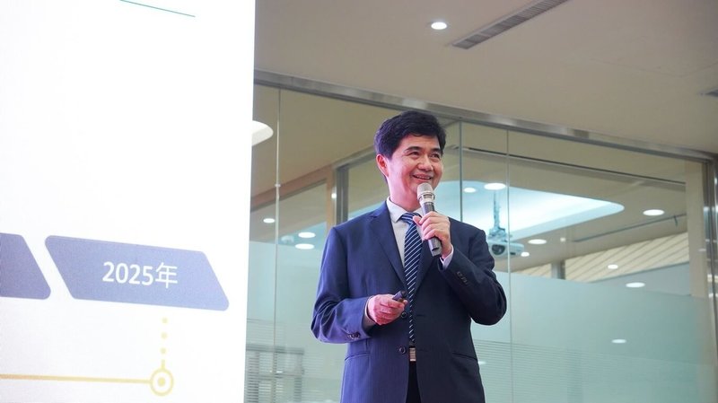 圖為新代科技董事長兼總經理蔡尤鏗。 （新代提供）中央社記者鍾榮峰傳真　114年8月12日