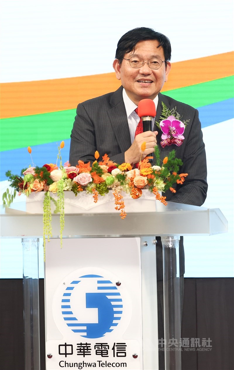 中華電信總經理林榮賜。(中央社檔案照片)