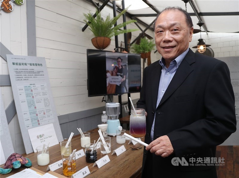 圖為華紙董事長黃鯤雄。(中央社檔案照片)
