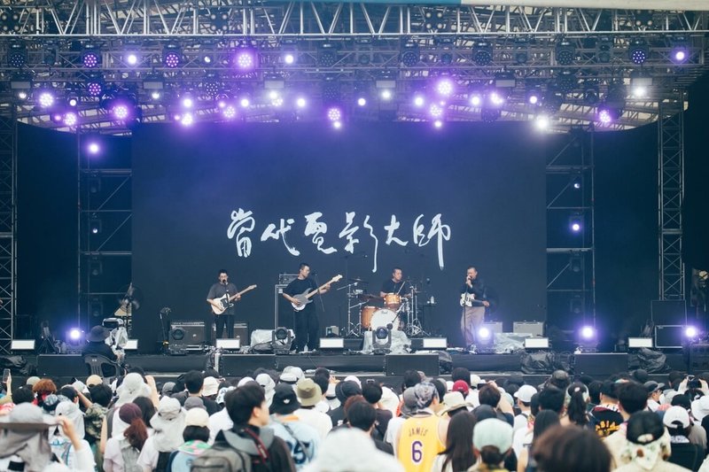 2025金曲國際音樂節今年與仁川PENTAPORT搖滾音樂節合作,台灣樂團「當代電影大師」赴韓演出並展現台灣音樂魅力。(Incheon Pentaport Rock Festival 2025提供)中央社記者王心妤傳真 114年8月15日