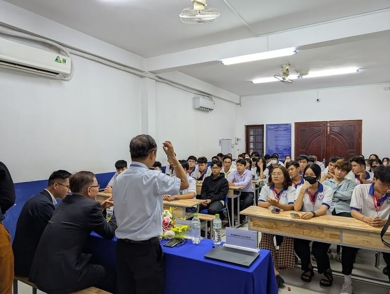 大葉大學於114學年開設新型專班,並前往越南進行招生說明。(大葉大學提供)中央社記者許秩維傳真 114年8月17日