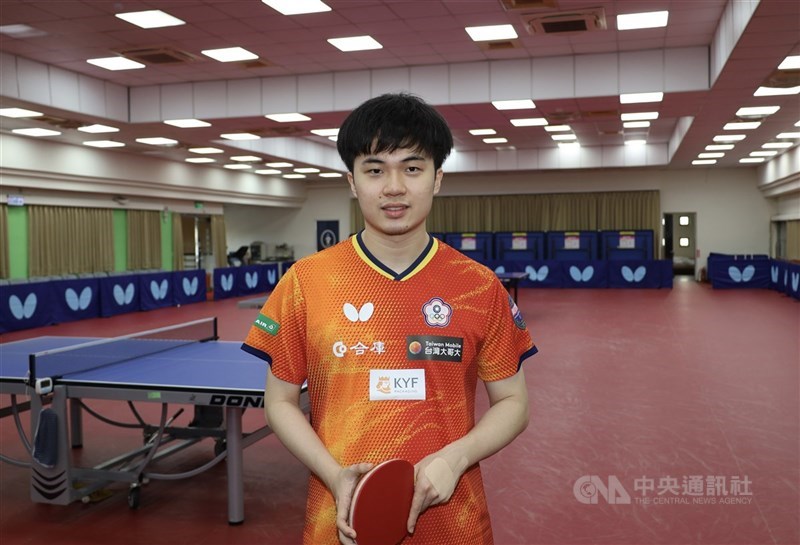 林昀儒晉級WTT瑞典大滿貫賽男單32強。（中央社檔案照片）