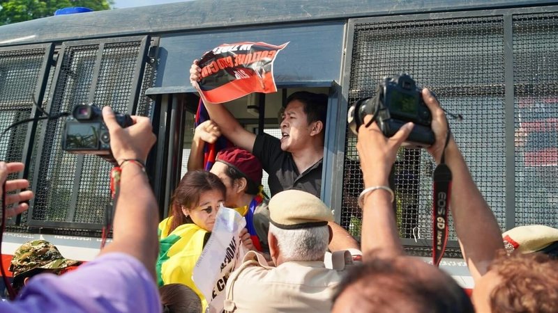 西藏青年大會(Tibetan Youth Congress)在中國外交部長王毅到印度訪問期間發布聲明,呼籲中國立即停止殖民式寄宿學校制度,結束在西藏的文化滅絕政策,並無條件釋放所有西藏政治犯。(西藏青年大會提供)中央社實習記者陳徹新德里傳真 114年8月19日