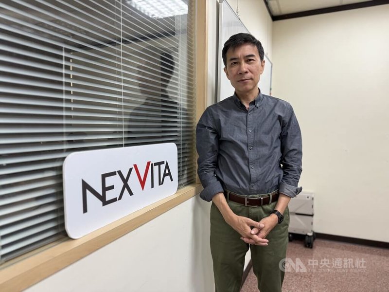 康邁醫學科技執行長林昆儀致力開發柯氏音電子血壓計,嘗試突破生理訊號監測的侷限。中央社記者李宗憲攝 114年8月22日