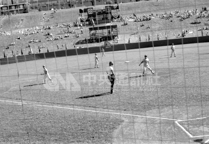 台中金龍少棒隊1969年在美國威廉波特少棒賽3戰3勝,贏得冠軍榮銜。圖為當時比賽現場。(中央社檔案照片)