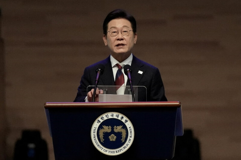 南韓總統李在明。(路透社)