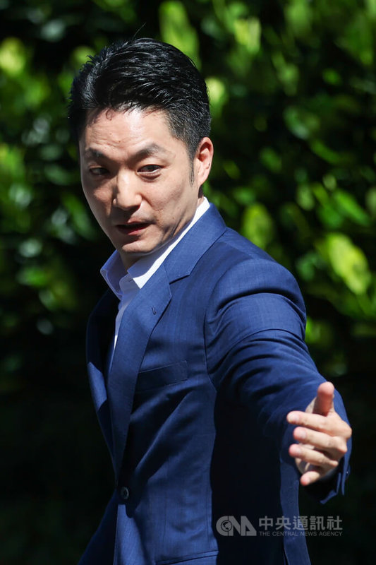 台北市長蔣萬安（圖）28日上午在台北出席行政院會，會前針對中央補助款新制發表談話。中央社記者吳家昇攝 114年8月28日