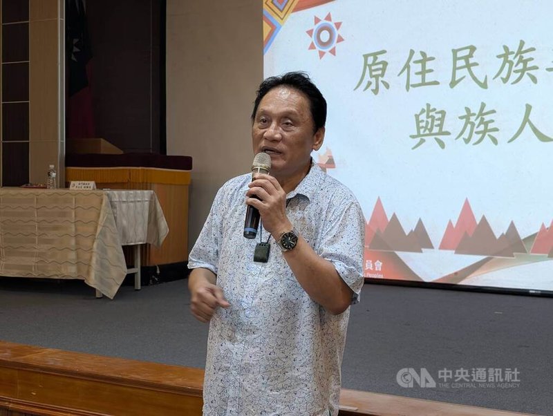 原住民族委員會主委曾智勇（圖）30日率一級主管至金門縣政府拜會交流，下午並定居金門的原民族人座談，他說，這次把原民會各單位主管帶來，「讓他們知道金門有我們的族人，也很需要我們協助幫忙」。中央社記者吳玟嶸攝  114年8月30日