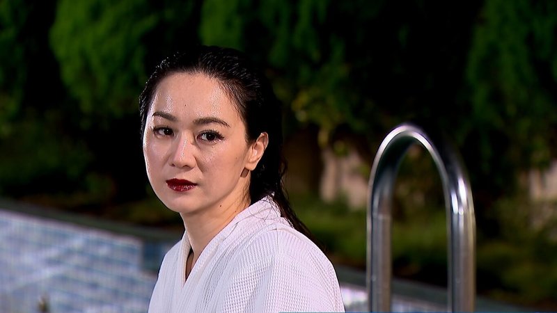 演員游詩璟(圖)在8點檔「百味人生」挑戰演出小三,為了壞女人角色,她勤奮瘦身,3個月減了5公斤,造型上則以冷豔紅唇強化角色氣場。(三立提供)中央社記者洪素津傳真 114年9月1日