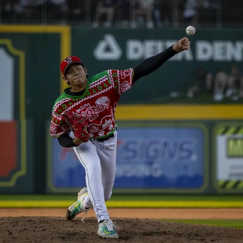 運動家隊台灣左投林維恩。(圖取自instagram.com/lansinglugnuts)